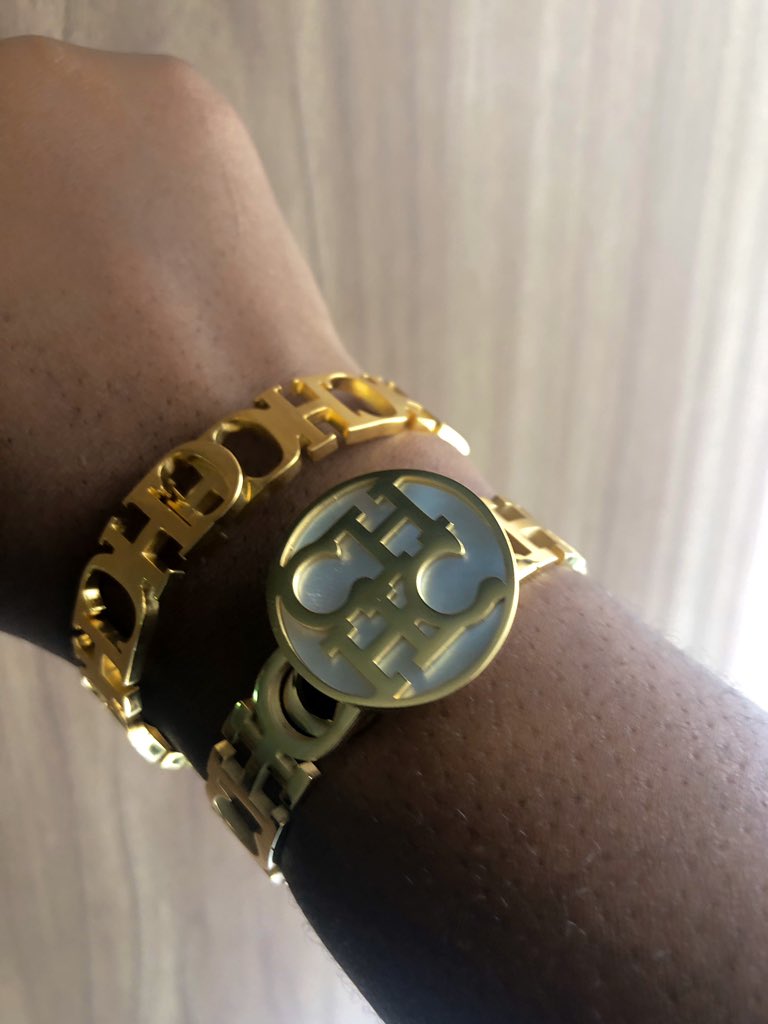 RESTOCKED!!!! 100% steel, nontarnish bracelet to stack up against your wrist!!! Won't fade  Won't peel Price: 3500 each Set: 6000Pls, send a Dm to order.In case you see this in your Tl, please rt