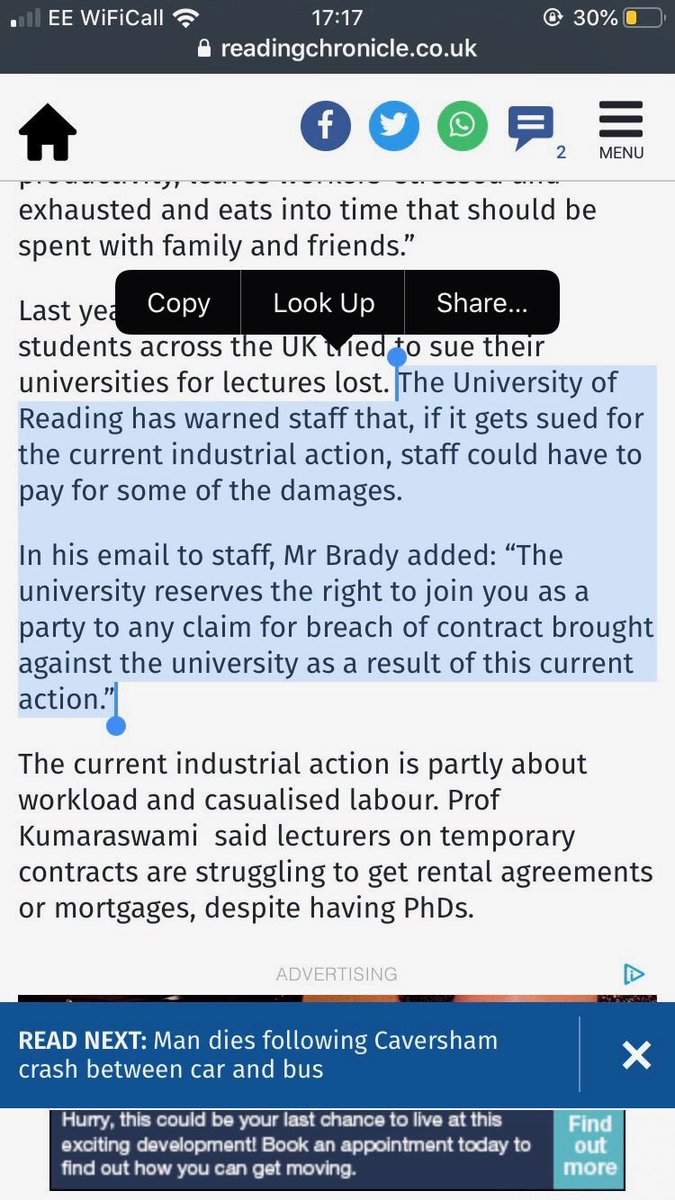 Pretty sure this is illegal ... ⁦@ucu⁩ ⁦@ReadingUCU⁩ #ussstrike