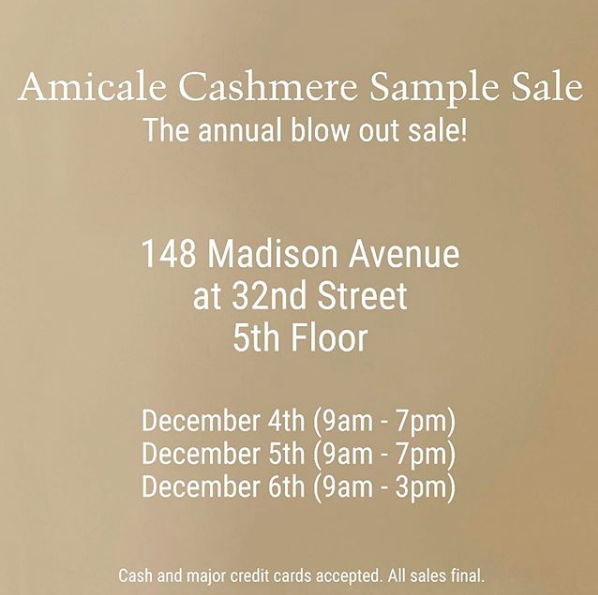 fashionblypetit's tweet photo. Update on the @AmicaleCashmere #samplesale! Check out selection + brands at the sale, plus complete price lists! https://t.co/9O543rTtdS https://t.co/ubsYj8qFXh
