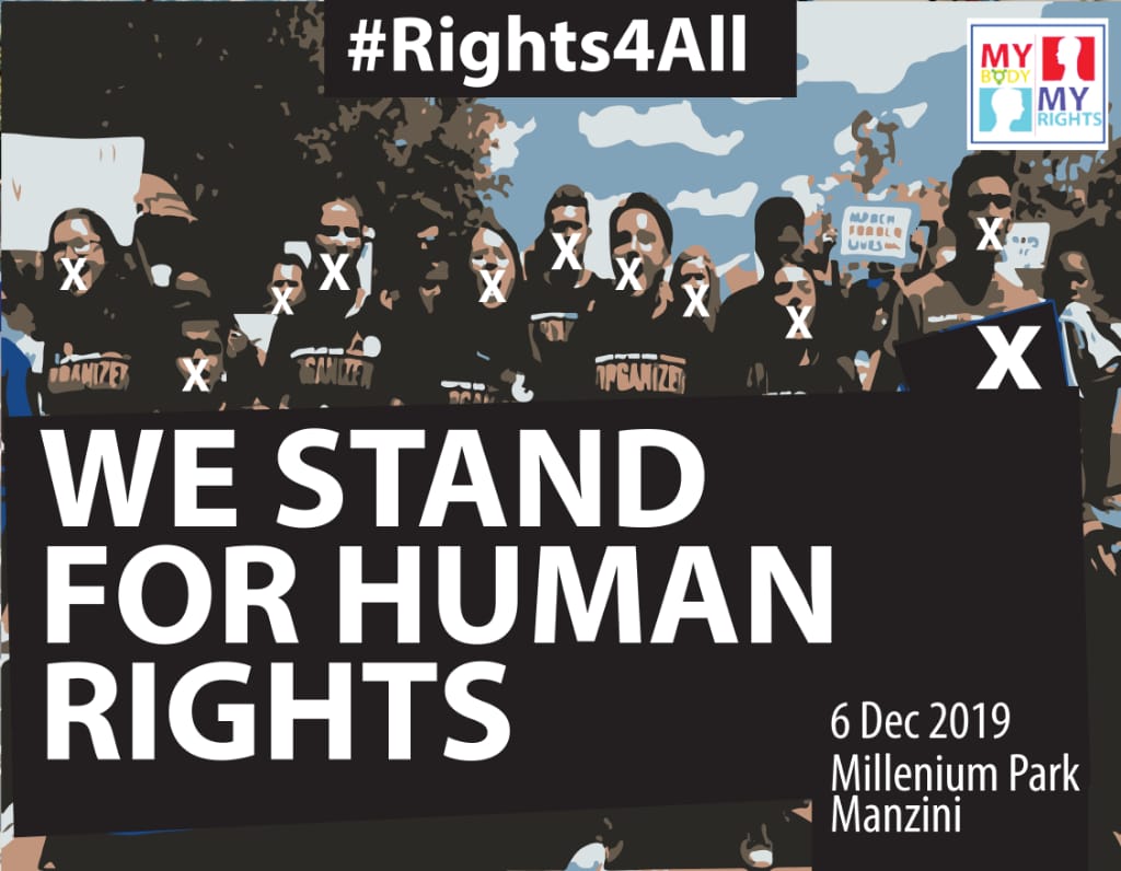 FSEJ1's tweet photo. Join us 2moro in our march for human rights in Manzini in  commemoration of the 10th December 2019 International Human Rights Day.
Theme: "I am silenced because......"
See you there!!
#together4change
#Rights4All https://t.co/AuKmTIibvF