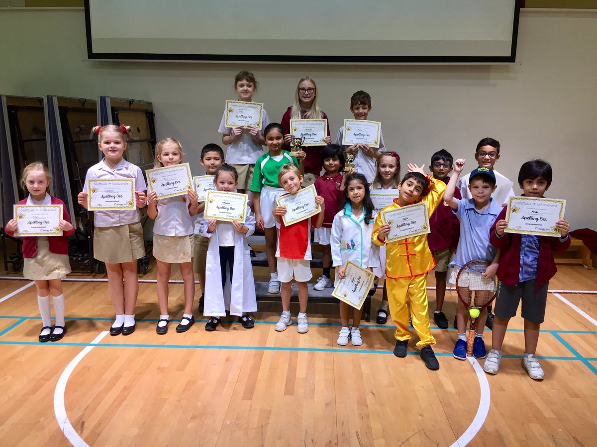 VHPS_English's tweet photo. So impressed with all of our spellers in today’s whole-school Spelling Bee! Well done to our overall KS1 and KS2 winners Rashi and Ved! 🐝 #vhpssuccess #vhps_principal #spelltastic #spellingbee https://t.co/ShS8AdT6DS