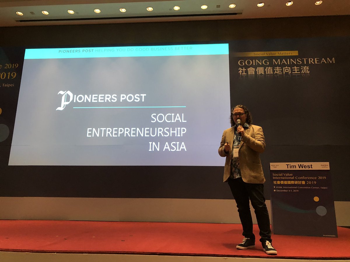 Encouraging to see the growth of social enterprise storytelling in Asia led by <a href="/PioneersPost/">Pioneers Post</a> and to hear from <a href="/tjhw/">Tim West</a> #SVM19 <a href="/SocialValueInt/">Social Value International 🌎</a>