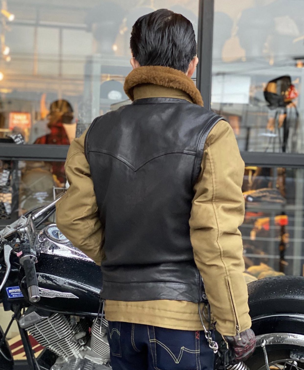 定価9.2万★DIESEL★SPEEDレザーベスト☆裏スカル☆SPEED☆本革 リルジョーレザーベスト Lil Joes Legendary Leathers｜サンズ