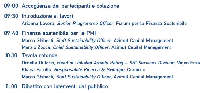 SriEvent's tweet photo. now Marzio Zocca, Chief #Sustainability Officer, and Marco Ghiberti, Staff Sustainability Officer from #Azimut take the floor: now we manage €57bn, Zocca says
#SRIXPMI #SRIBreakfast #sustainablefinance #sri #esg https://t.co/SaLn06F8JC