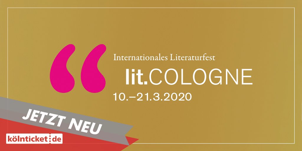 koelnticket's tweet photo. #litcologne JETZT im #Verkauf! 📖
Robert Habeck, Anke Engelke, Cordula Stratmann, Joschka Fischer und viele, viele mehr: Die Gästeliste ist wie immer hochkarätig, die Events spannend! Tickets für die #litcologne 2020 bekommt ihr jetzt bei uns!

👉👉 https://t.co/bpk5GkaIWM https://t.co/pTW0Ts0W4X