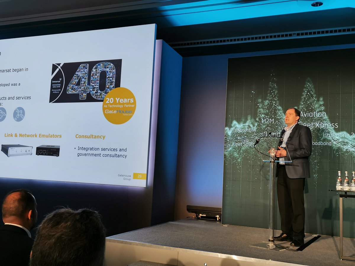 gh_satcom's tweet photo. Presenting on stage at the #Inmarsat EMEA conference, we received following question regarding our test equipment -
Q: Is it difficult to set up the test equipment?
#IRC19 #InmarsatPartner #GateHouseTelecom https://t.co/44eLYH95Vd