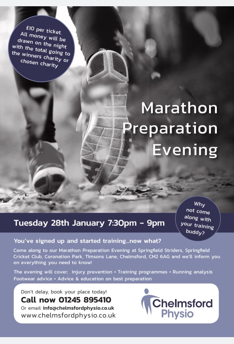 Marathon runners 🏃‍♀️ 🏃‍♂️ Don’t miss out! The evening below will help you more than a training run