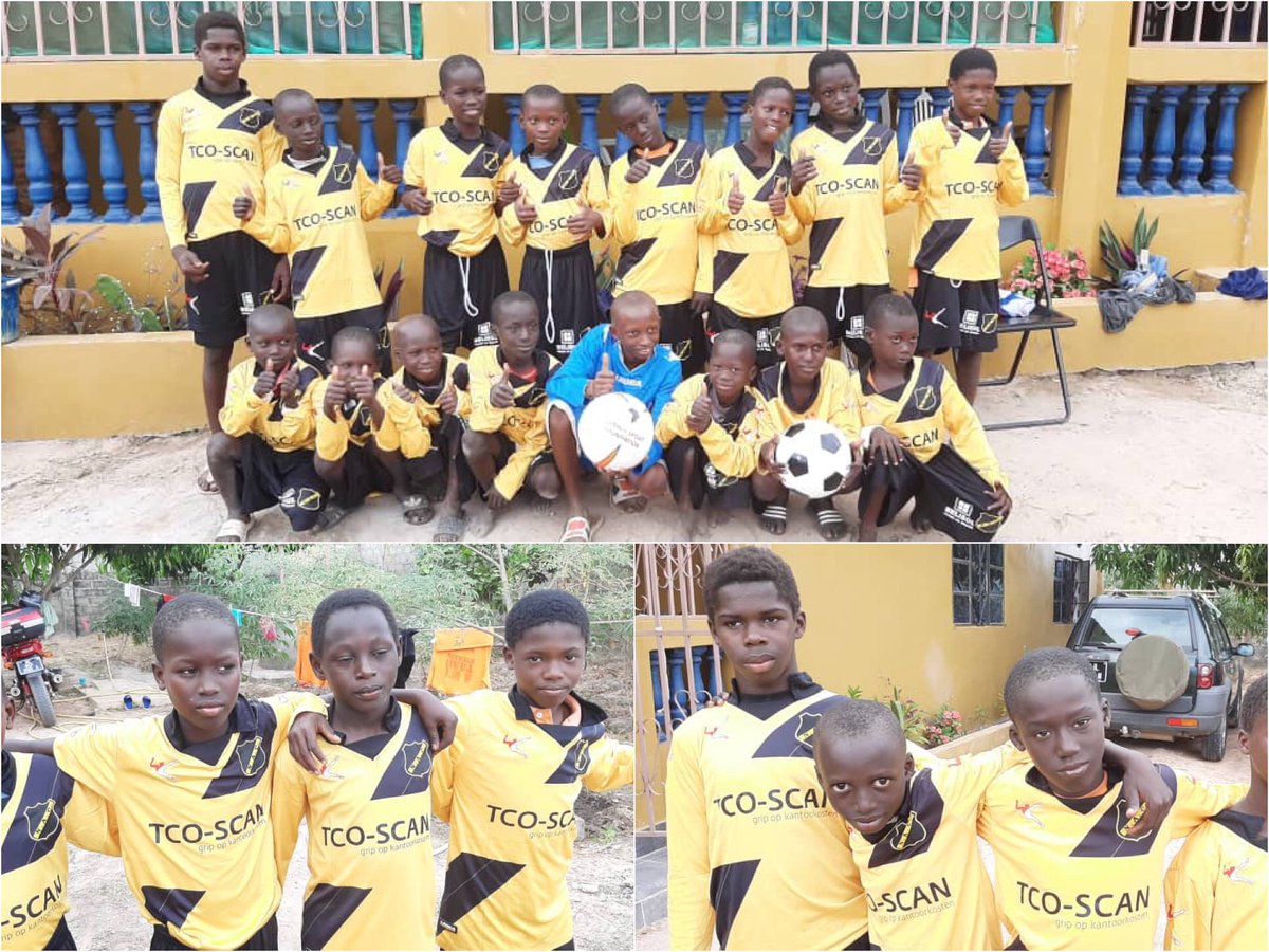 Dinsdag 4 december FC Blackpool, een jeugdteam uit Bafuloto (Gambia), heel blij kunnen maken met complete tenues van #NAC Breda. Reuze bedankt NAC!