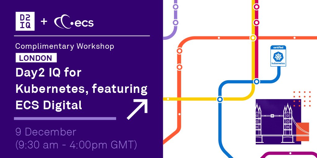 D2iQ's tweet photo. Get an intro to #Kubernetes in this hands-on workshop in #London, featuring real-world experience from our partner @ECS_Digi. Space is limited, sign up today! #K8s #CloudNative #cncf https://t.co/0F4535YN1J https://t.co/s2P4c04dSM
