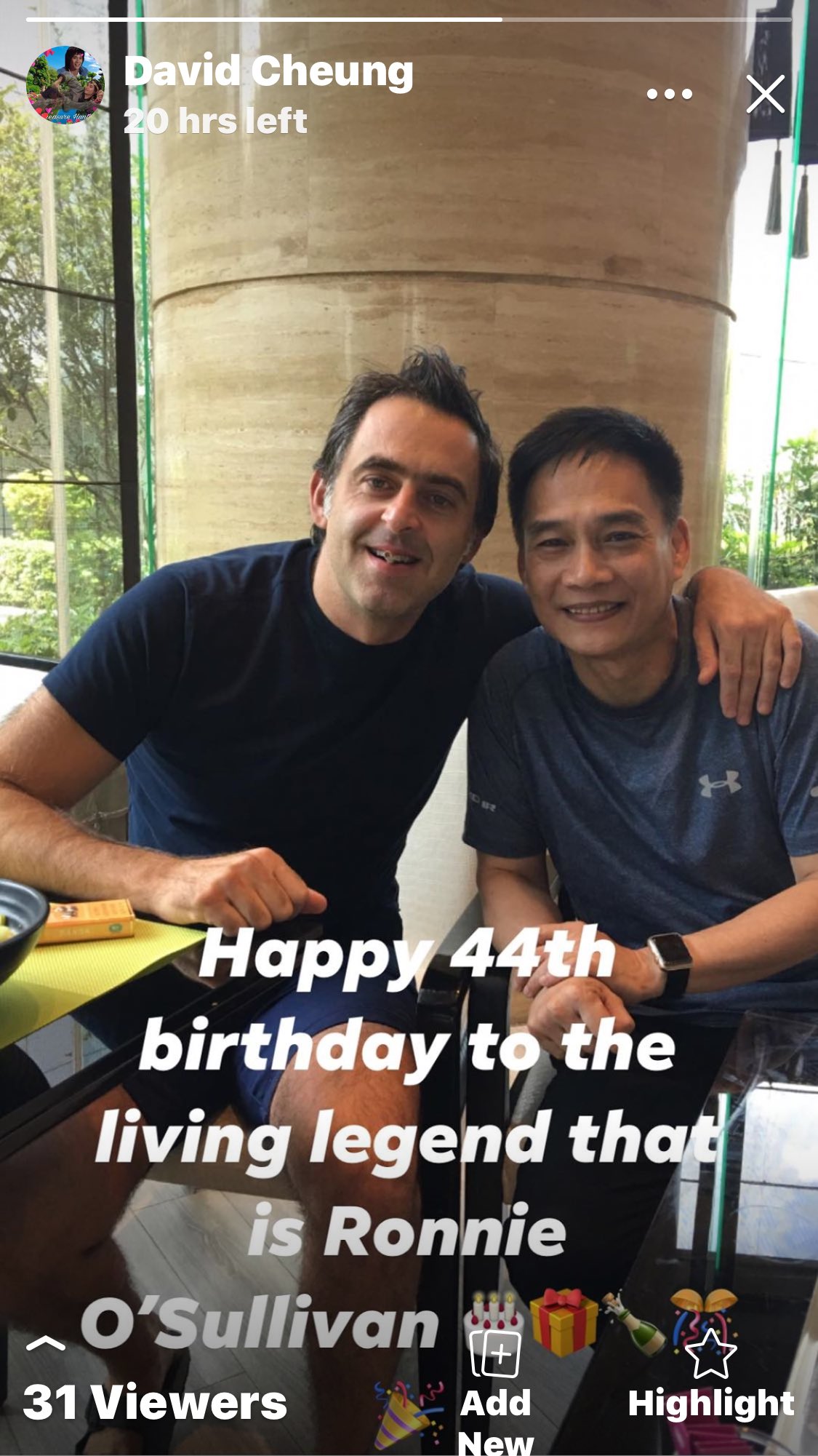 Happy 44th Birthday to the living legend Ronnie O Sullivan, wish good health and happiness      