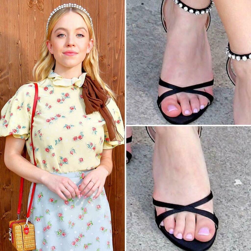 “Sydney Sweeney #feet #toes #footfetish” .