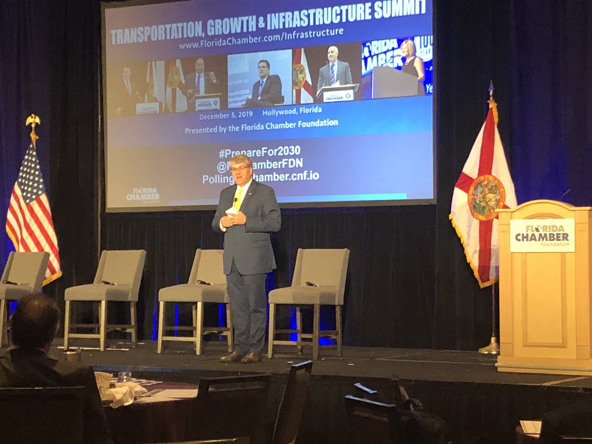 JBranchFLC's tweet photo. Listening to FL DOT Secretary Kevin Thibault providing updates on Florida’s Transportation Plan (ie M-CORES) #preparefor2030 https://t.co/dRQ0YvSSxp