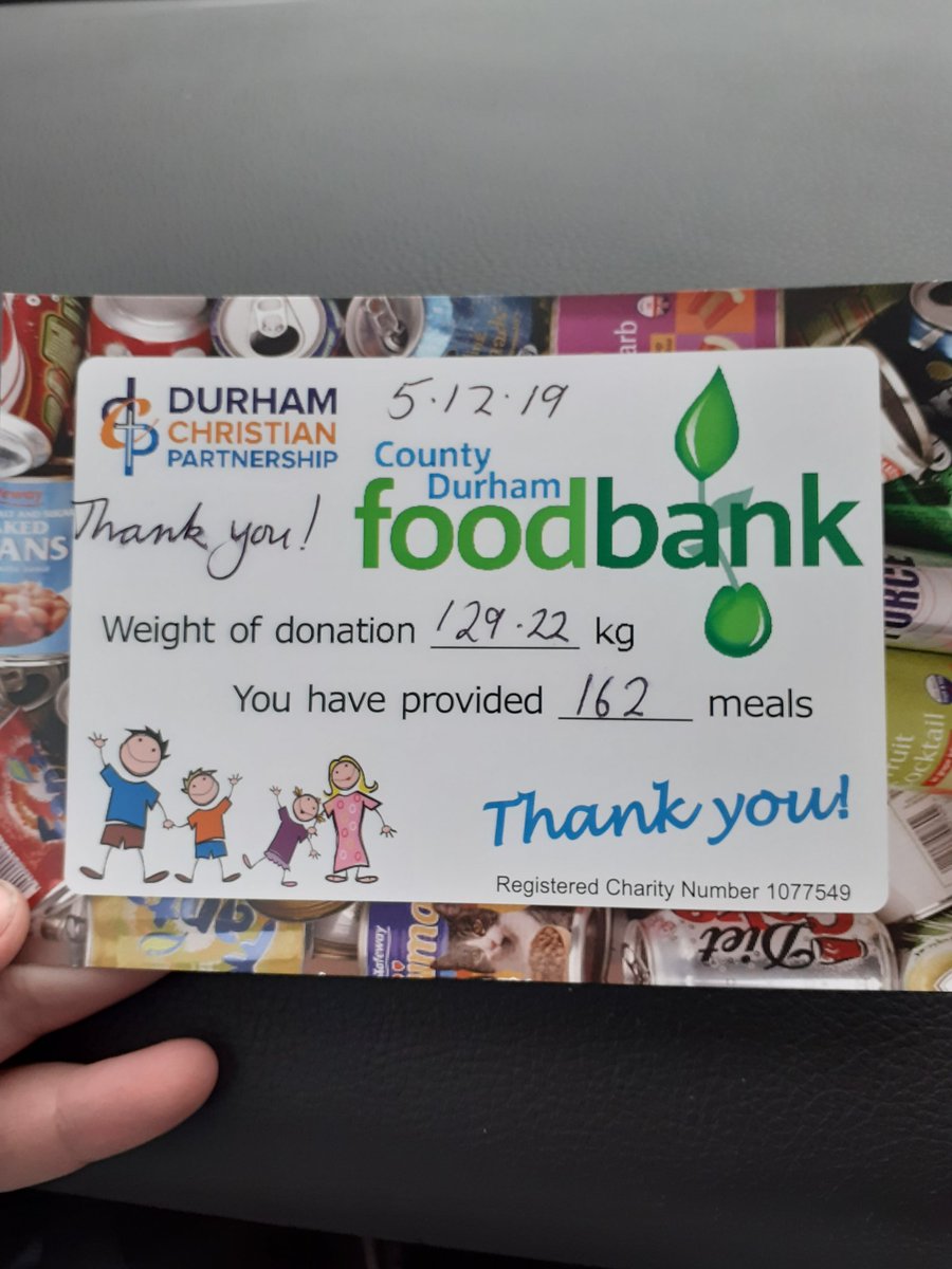 chloealderson7's tweet photo. @ufa_Durham 
Team 10k trekkers food bank donation
We have manage to provide the food bank with an amazing 162 meals.
The team had thought of helping to feed the homeless, after a long discussion they decided to collect donation for the food bank.
They have done amazing. https://t.co/Ysjpz6DF2Y