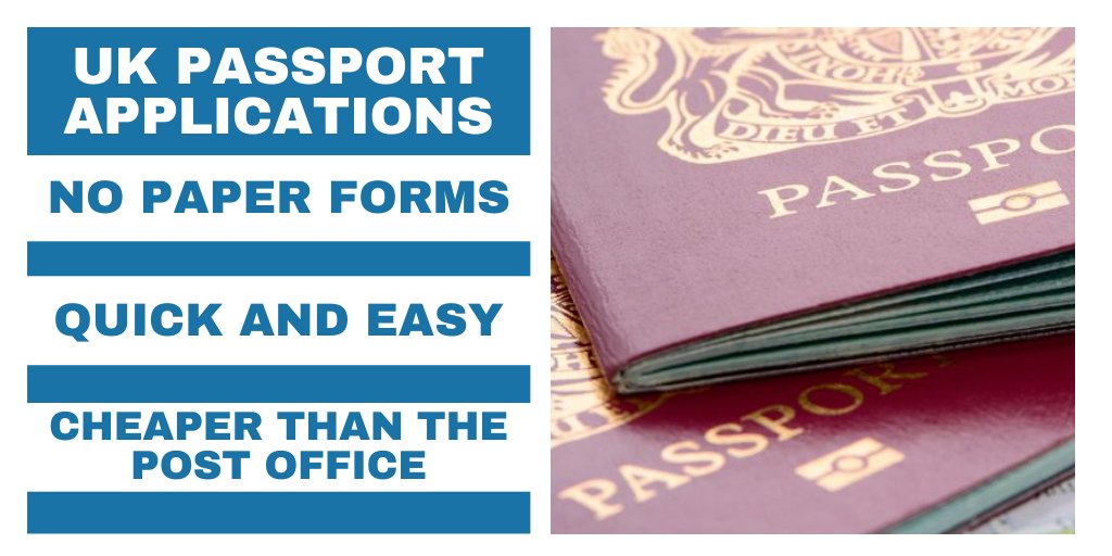ThePhotoWizards's tweet photo. Want to renew your UK passport easily?
Come to us for the best service at the best price!

At £89 for adults and £65.50 for children's passport renewals, we're cheaper than the post office.

Your passport photo and postage are included with all applications fully checked. https://t.co/YNbuqklwu6