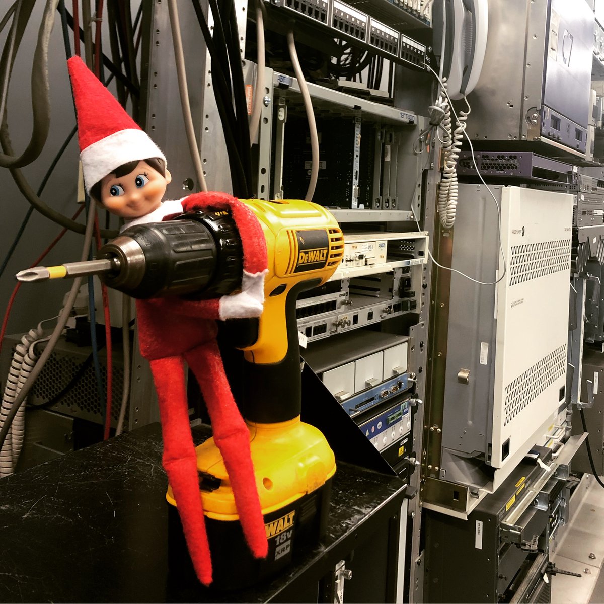 vardata's tweet image. Our Cousin Eddy Elf is hard at work testing all the products that come in and out of our state of the art #testlab @var_data #elfontheshelf #cousineddyelf #elfengineer