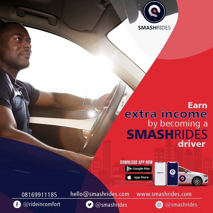 RidesmashNG's tweet photo. Make more cash this season with #smashrides download app to register as a driver #Teni https://t.co/TikmCsmzem