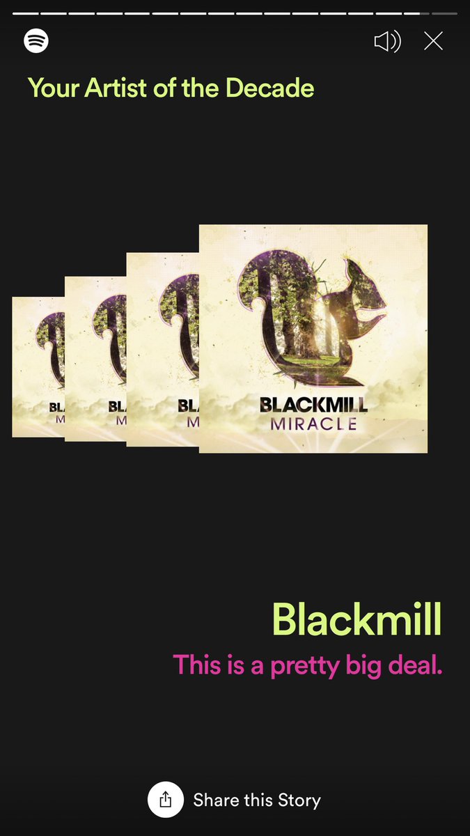 topdog20012's tweet photo. My artist of the decade from Spotify is @BlackmillMusic, out of all the music I listen to. https://t.co/tj6U3OEI5S