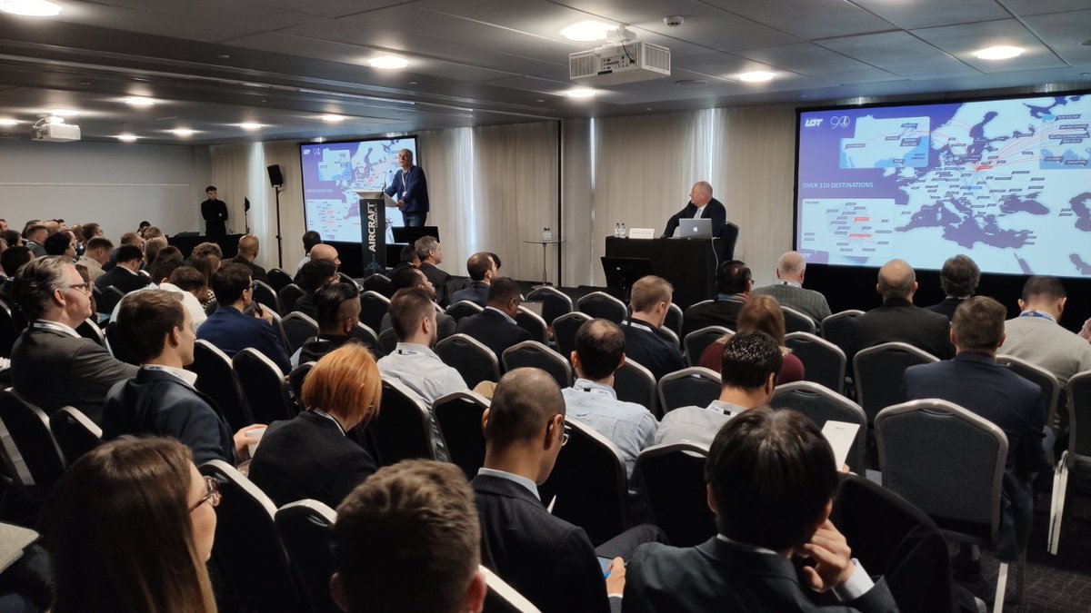 StorkJet's tweet photo. Great event, interesting discussions & over 30 demos at @AircraftCommrce #FlightOps Conference in London! Special thanks to Leszek Danielski from @LOTAirlinesUS who presented @StorkJet's #advancedAPM during his speech. https://t.co/lSOHoSUVLA