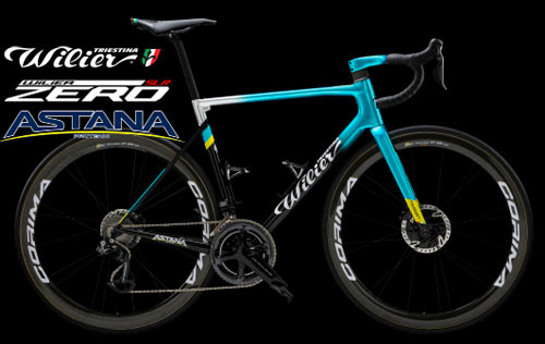 Cozy Bicycle アスタナプロチームは年 Wilier に乗ります チームカラーで Zero Slr の アスタナカラーが発売されます 美しいミラーブルーカラーはイタリアの職人がハンドペイントで1台1台塗装します ご予約受付中 T Co 62snyjxeix