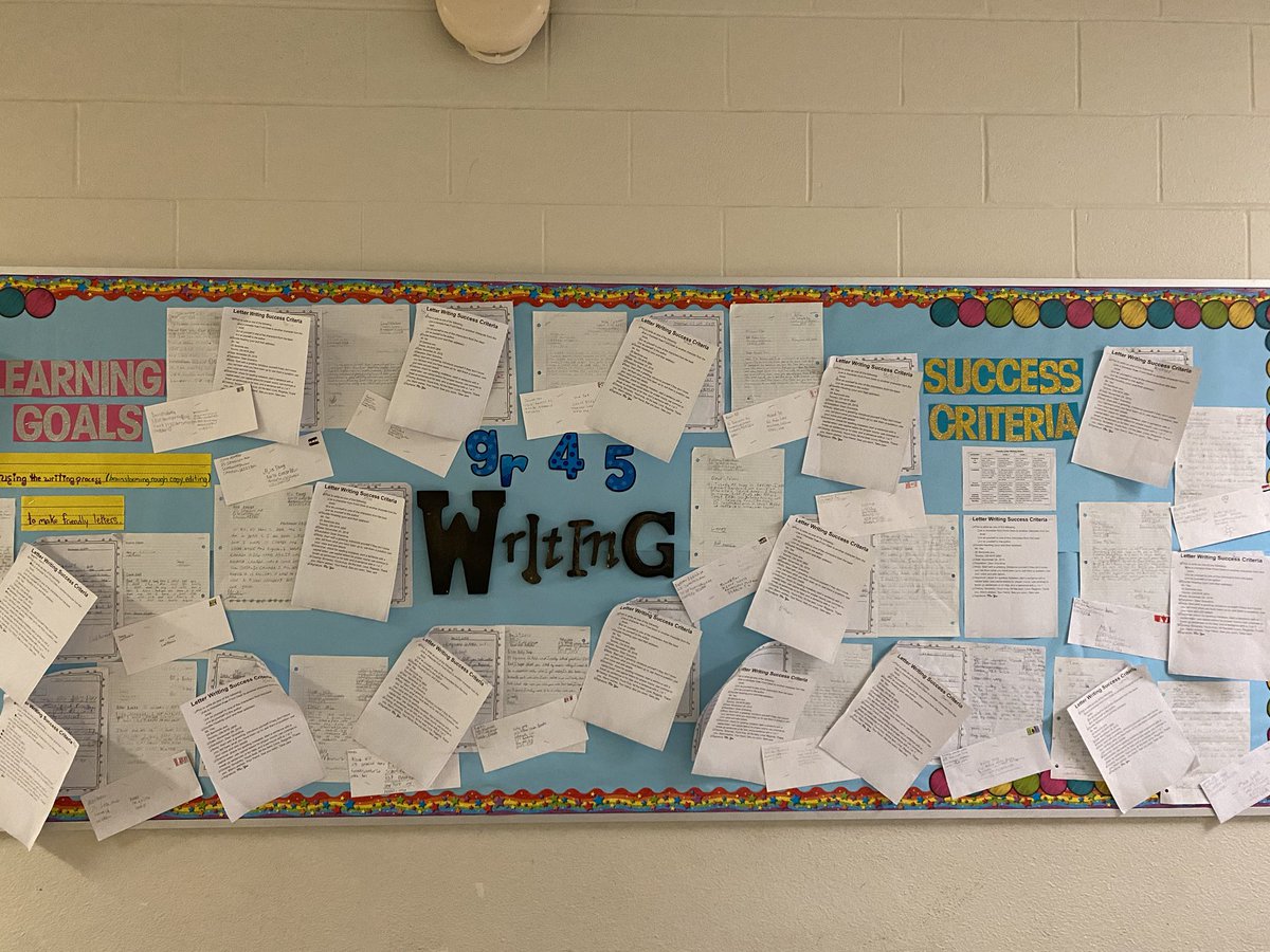 Mr_JayRoberts's tweet photo. The result of co-teaching letter writing to ensure all students are successful.@navi_siriram @knobhillps @tdsb https://t.co/qPzkuFaANz