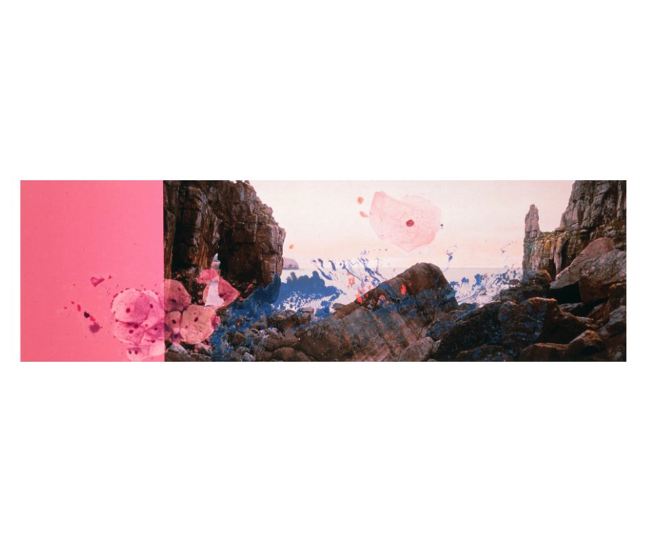 mao_gallery's tweet photo. #ThrowbackThursday to #HelenChadwick Viral Landscapes at the gallery in 1989. #Photographs of the #British coast layered with blown-up pictures of Chadwick’s cells explore themes of #nature, illness and decay. #GreatWomenArtists #XmasatMAO https://t.co/395mvZPAAV