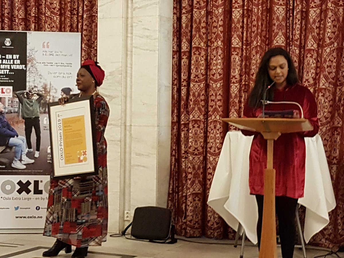 Antirasistisk Senter er ydmyke mottakere av #oxlo-prisen i sterk konkurranse.
