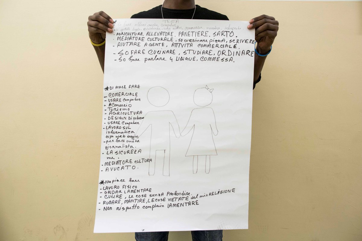 All of the young people I’ve met in Italy tell me about their desire to get an education &amp; find a job to build a better future, so it was great to visit a UNICEF supported Upshift class where young people learn language &amp; entrepreneurial skills. 

#ForEveryChild, Education