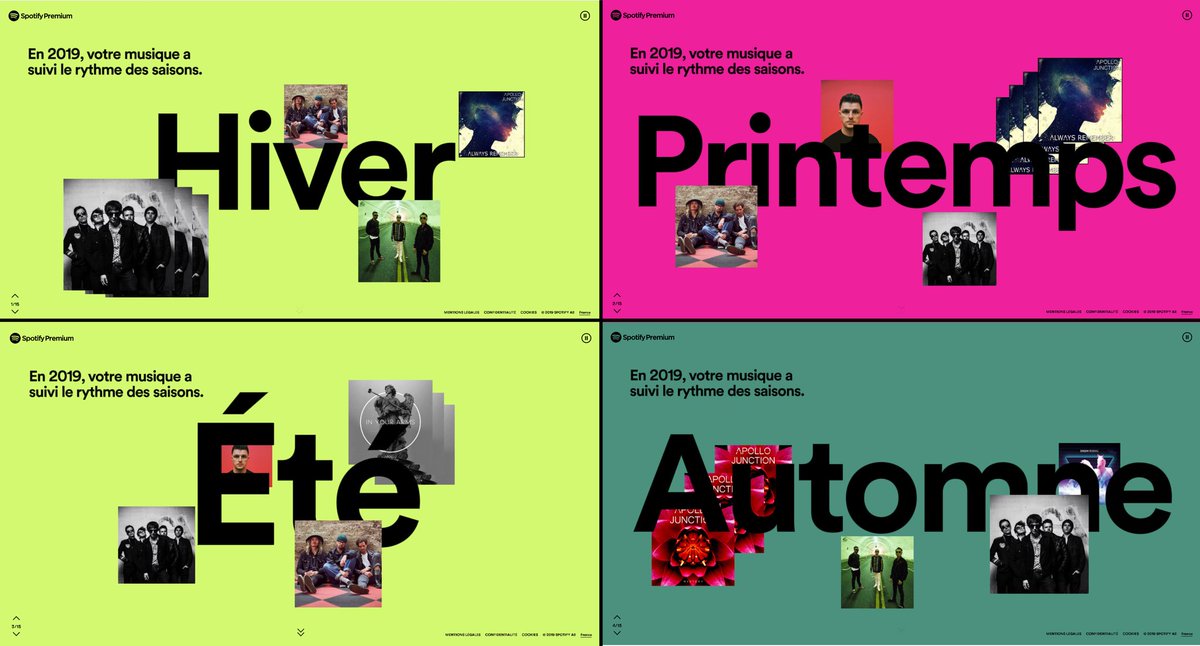 SylvieRapiteau's tweet photo. Quand @spotifyfrance fait ton bilan musical / When @Spotify do my wrapped
Artist of the year without surprise and artist of the decade too @ApolloJunction ❤️
@linklewismusic @SunsetSons @EricaBand10 are there too😍
And #Foxtrax and #Lewrey are there even if the bands had split https://t.co/AoBXnOp0j3