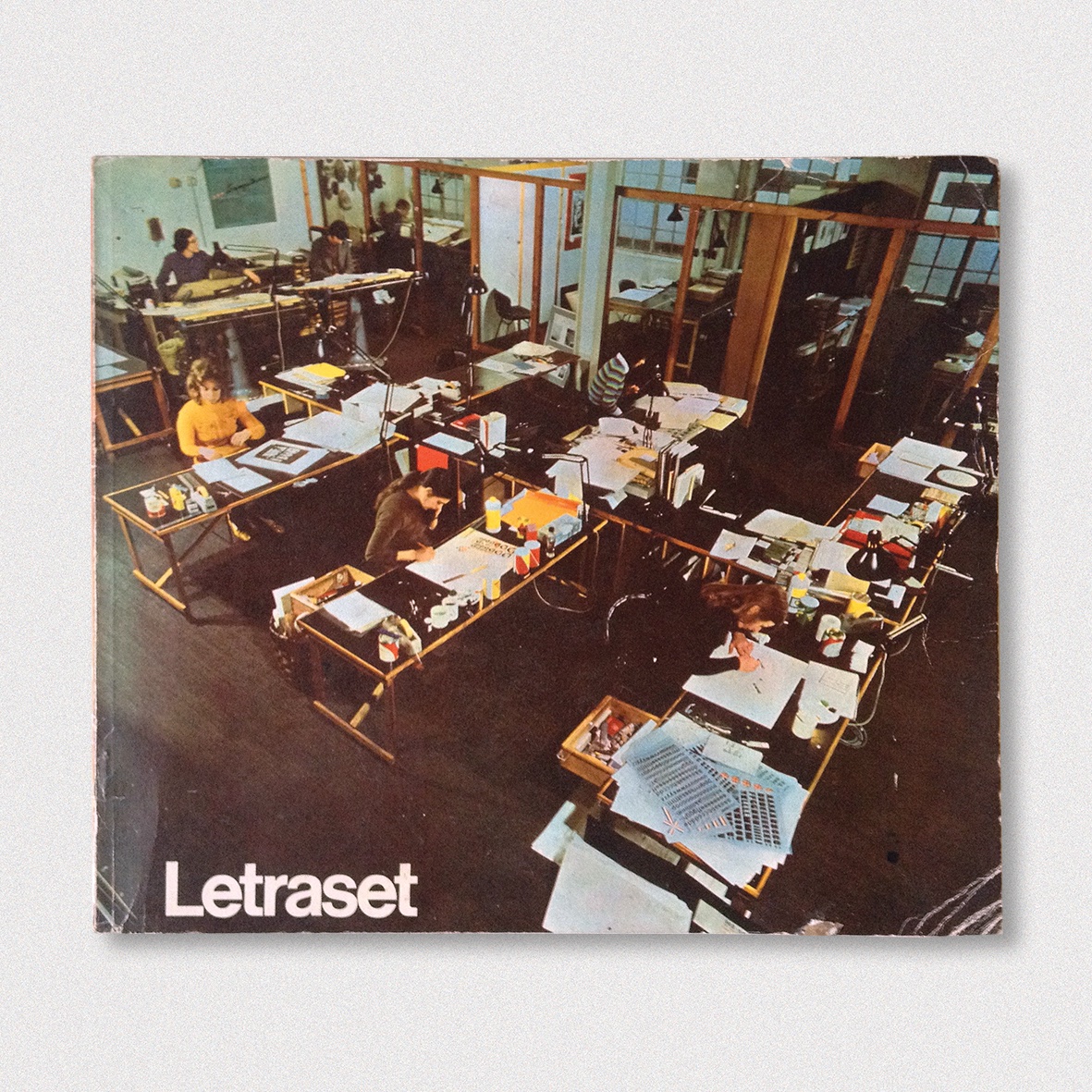 Just taken delivery of this beauty - #Letraset catalogue from the #1970s showing the #studio of #CrosbyFletcherForbes on the cover. #theocrosby #alanfletcher #colinforbes @pentagram #london #drytransfer #lettering #typography #graphicdesign