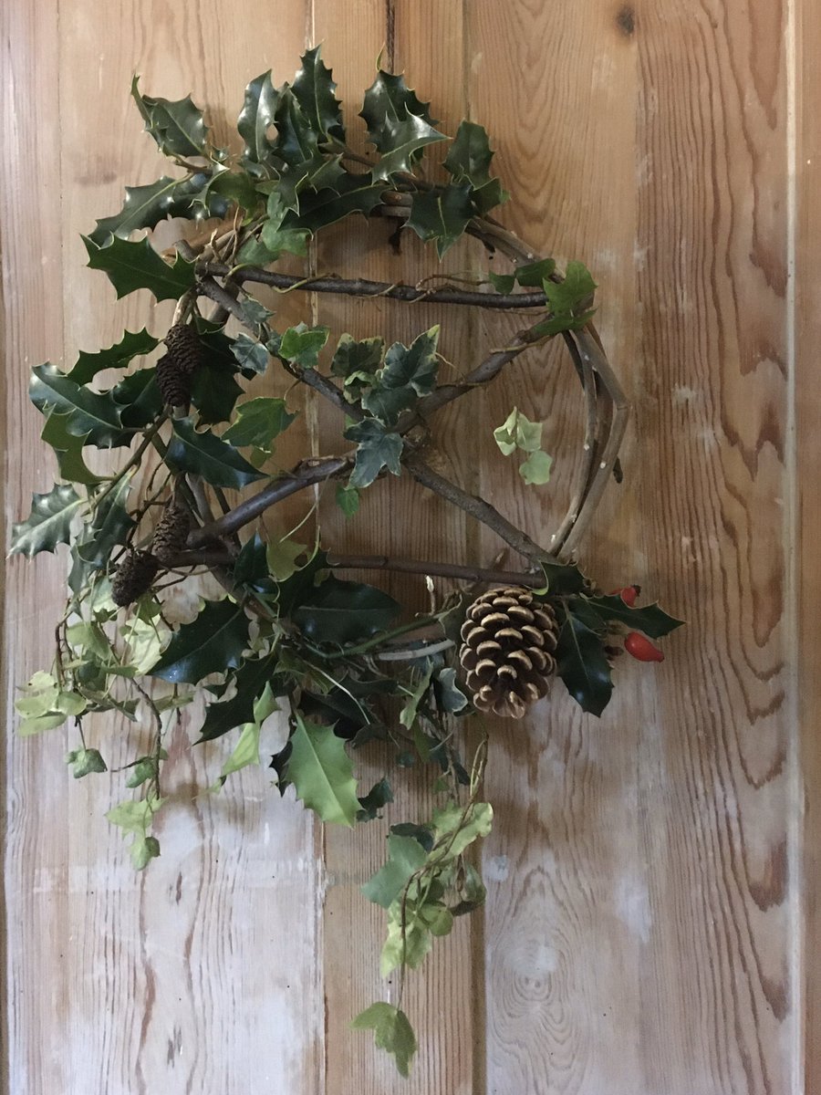 This year’s front door wreath <a href="/XRWalthamForest/">Extinction Rebellion Waltham Forest</a> #plasticfree