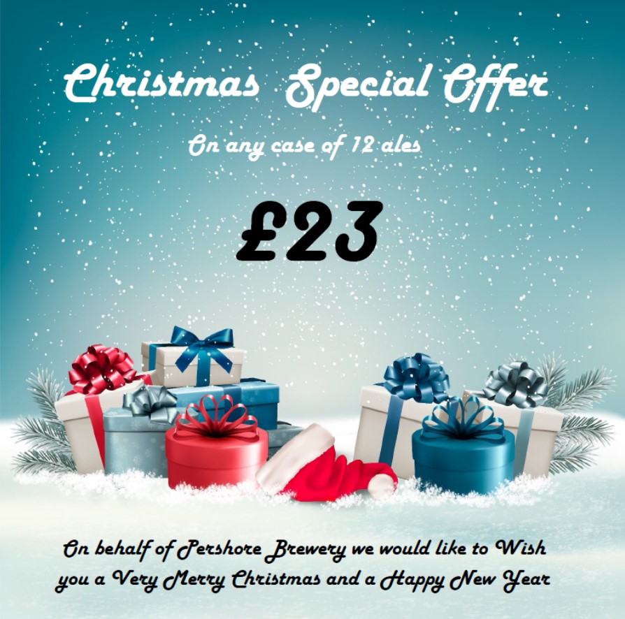 Who can resist an offer like this! a case of 12 Pershore Brewery ales for only £23! Collection from the Brewery #Hoppyxmas