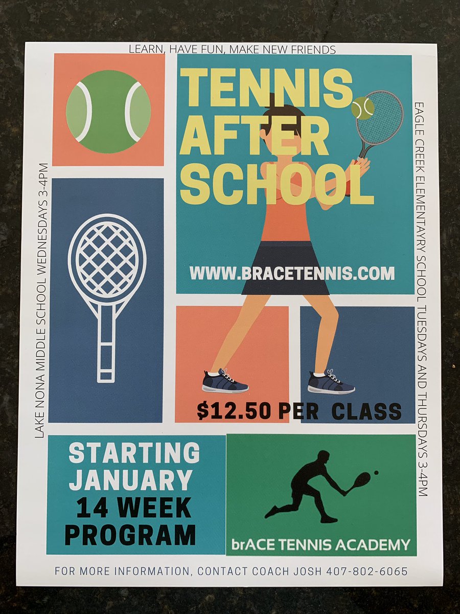 bracetennis's tweet photo. After School Tennis Bookings Open https://t.co/6Onpqhbs7K