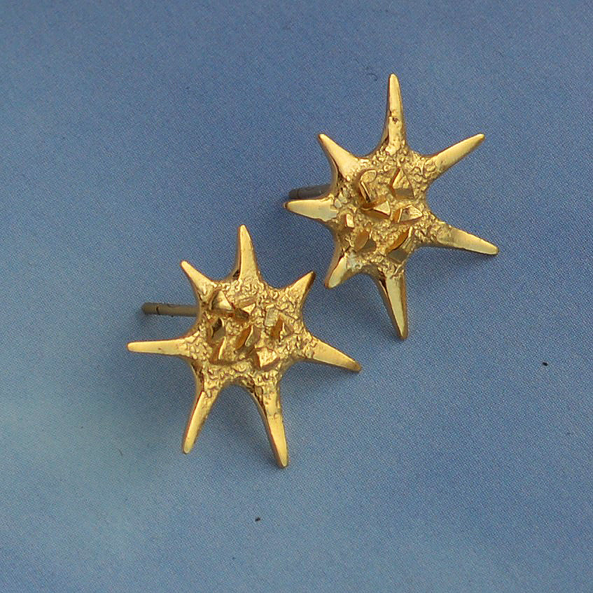 Star earrings, now in gold vermeil from annikaburman.com/collections/ga… #gold #earrings #jewellery #jewelry #star #stars #design #style #designer #slowfashion #fashion #texture #bright #Thursday #thursdaytreat #thursdayvibes #handmade #handmadegifts #handmadejewellery #oro #or #guld #se1