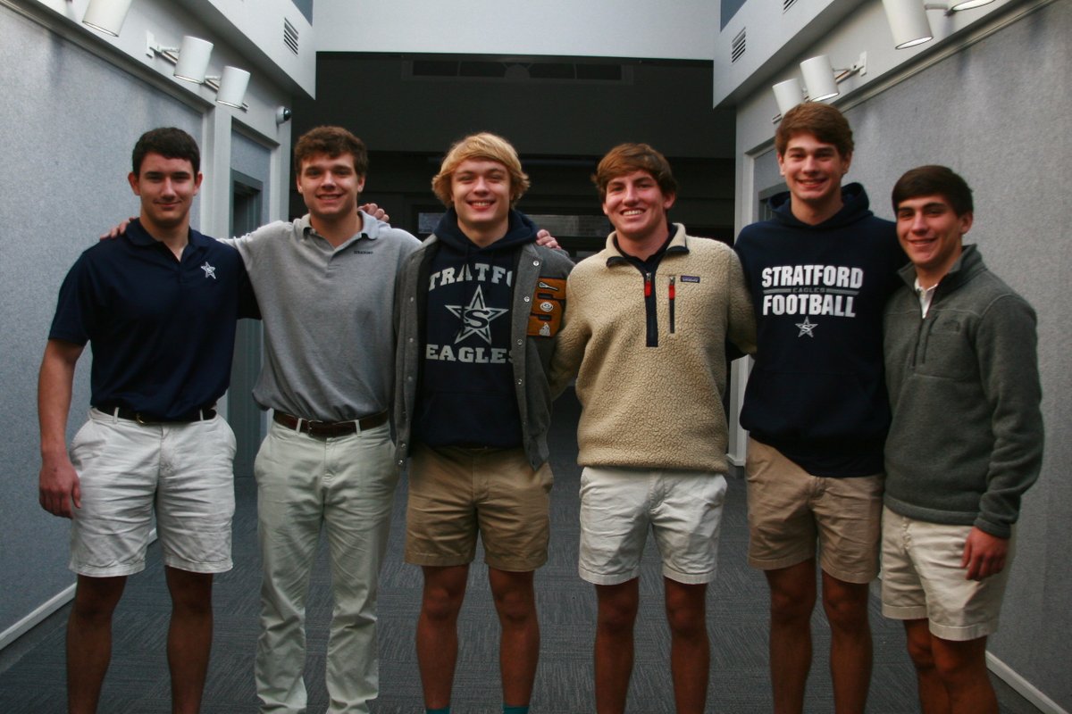 SAEagleSports's tweet photo. Stratford had six Eagles names to the GHSA Region 7A All Region Team. Congratulations to senior Kieran MacKinnon, senior Dell Sikes, junior Hunter Hogan, junior Carter Nystrom, junior Ben Jamison and junior James Michael Reeves. https://t.co/39mgAuMEl5