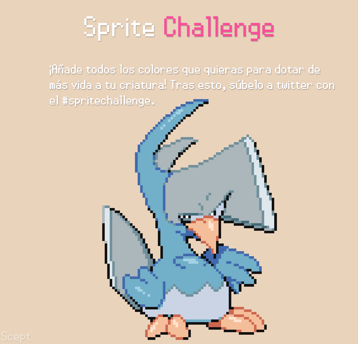 Hola que tal, se me ha ocurrido crear un reto llamado #spritechallenge, para así llamar y motivar a toda esta comunidad la cual se que cuenta con artistas geniales.

¿En qué consiste? Aquí abajo lo veréis más claro. 

¡Espero que os guste esta iniciativa!