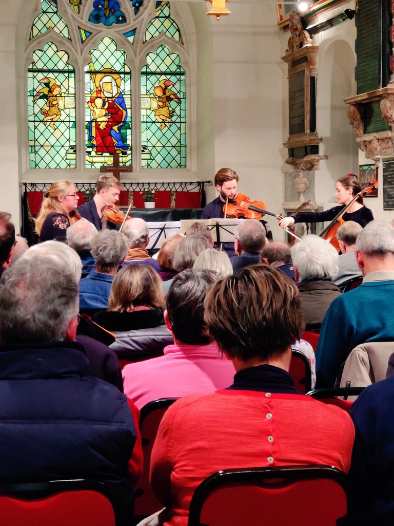 BarbicanQ's tweet image. Very much enjoyed playing at @StMarysPerivale yesterday! Thanks @HughMather for having us! 

Looking forward to our last two concerts before Christmas @MusicMatlock and @EscuelaRSofia