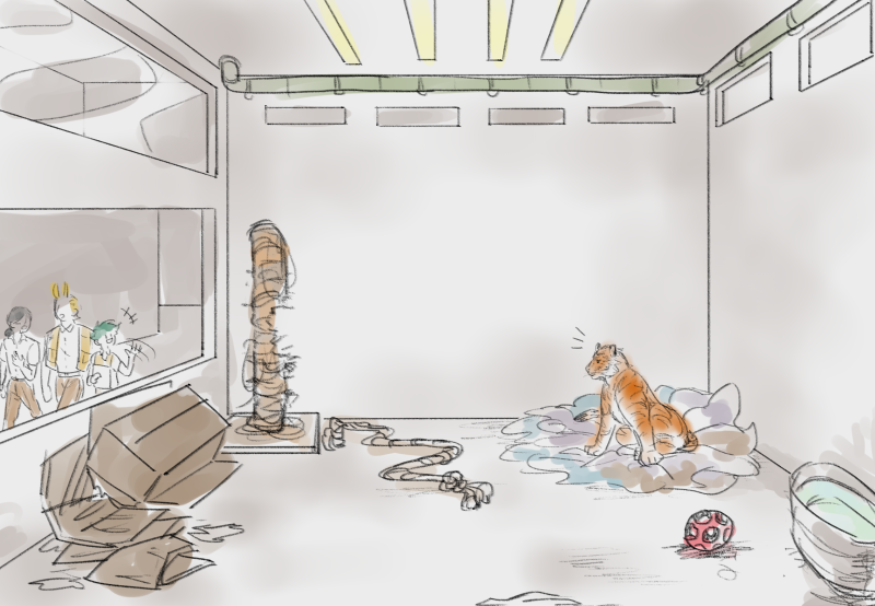 I learnt how to draw a 🐯!!!
finally some art for my bkdk shifter AU :D
also a rough layout of how kacchan's room looks like uwu