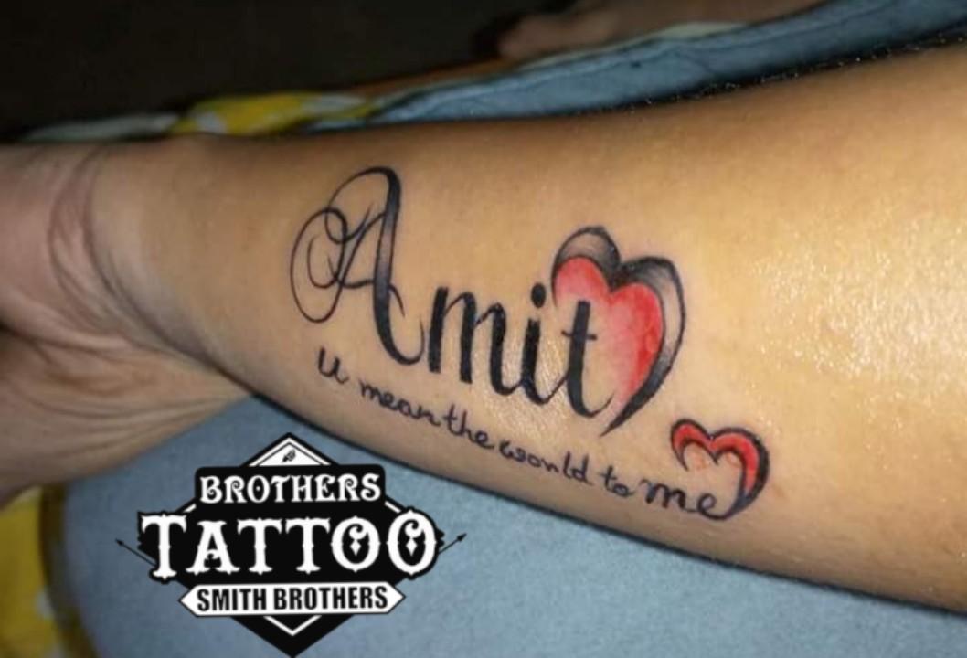 Amit Name Tattoo at Gurgaon call 8826602967  YouTube