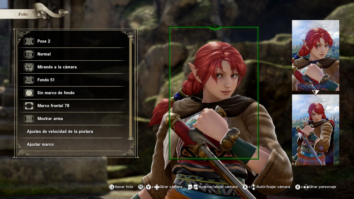 Una de las cosas que me gusta y hago en juegos donde puedes crear/personalizar tus propios personajes, es poder plasmar los míos originales como es el caso de #SoulCaliburVI y dos de mis pj's de #rol.
De hecho fueron mis dos primeros pj's.
Nagame la elfa.
Elleth la mediana.