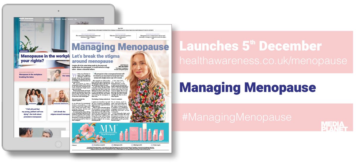 DrMortons's tweet photo. Launching today! We��ve worked on the 2019 Managing Menopause campaign Managing Menopause with @MediaplanetUK – or grab a copy in today’s @Guardian #ManagingMenopause #BreakTheMenopauseTaboo #Itsoktoaskforhelp https://t.co/DD6wTgjoDR