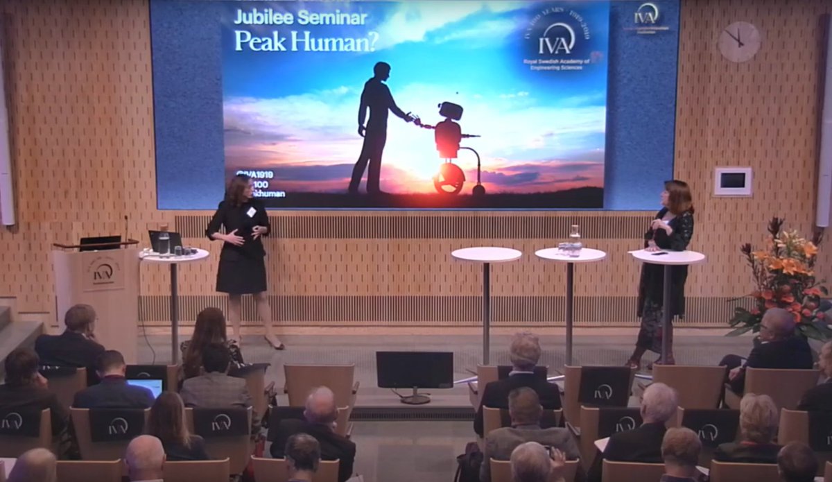 It was a great pleasure speaking at the Jubilee Seminar: Peak Human, celebrating the 100 years of the Royal Swedish Academy of Engineering Sciences . Visit the event website for the live-streamed video: iva.se/en/tidigare-ev… @IBMResearch @IVA1919 #iva100 #peakhuman