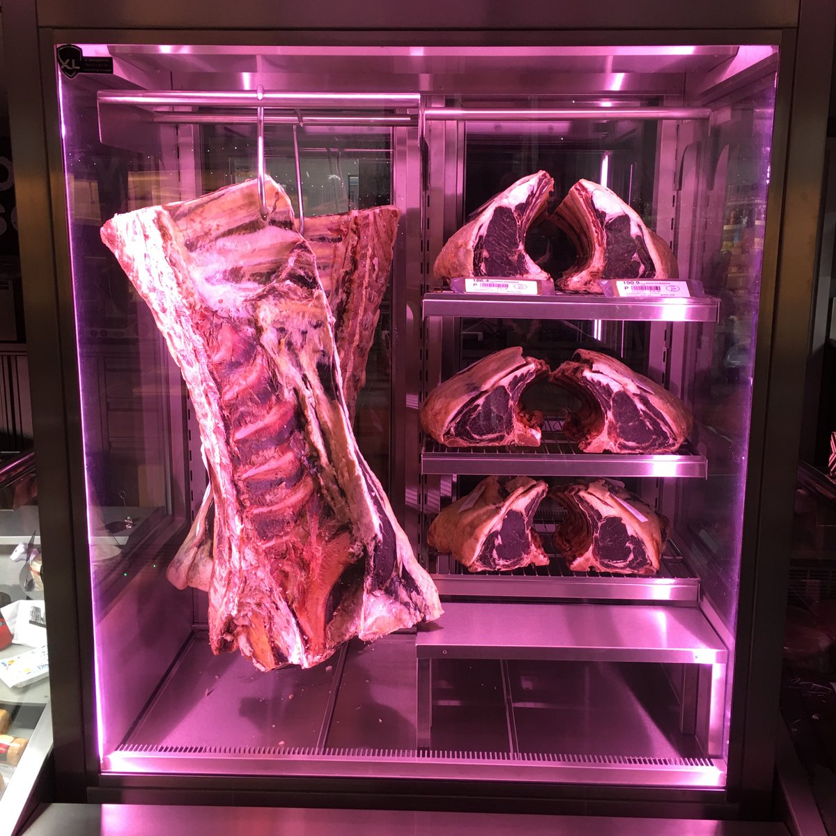 1st competition is to do with the arrival of our new Dry ageing cabinet, like and share this post for the chance to win 2 Dry aged steaks and a bottle of wine.