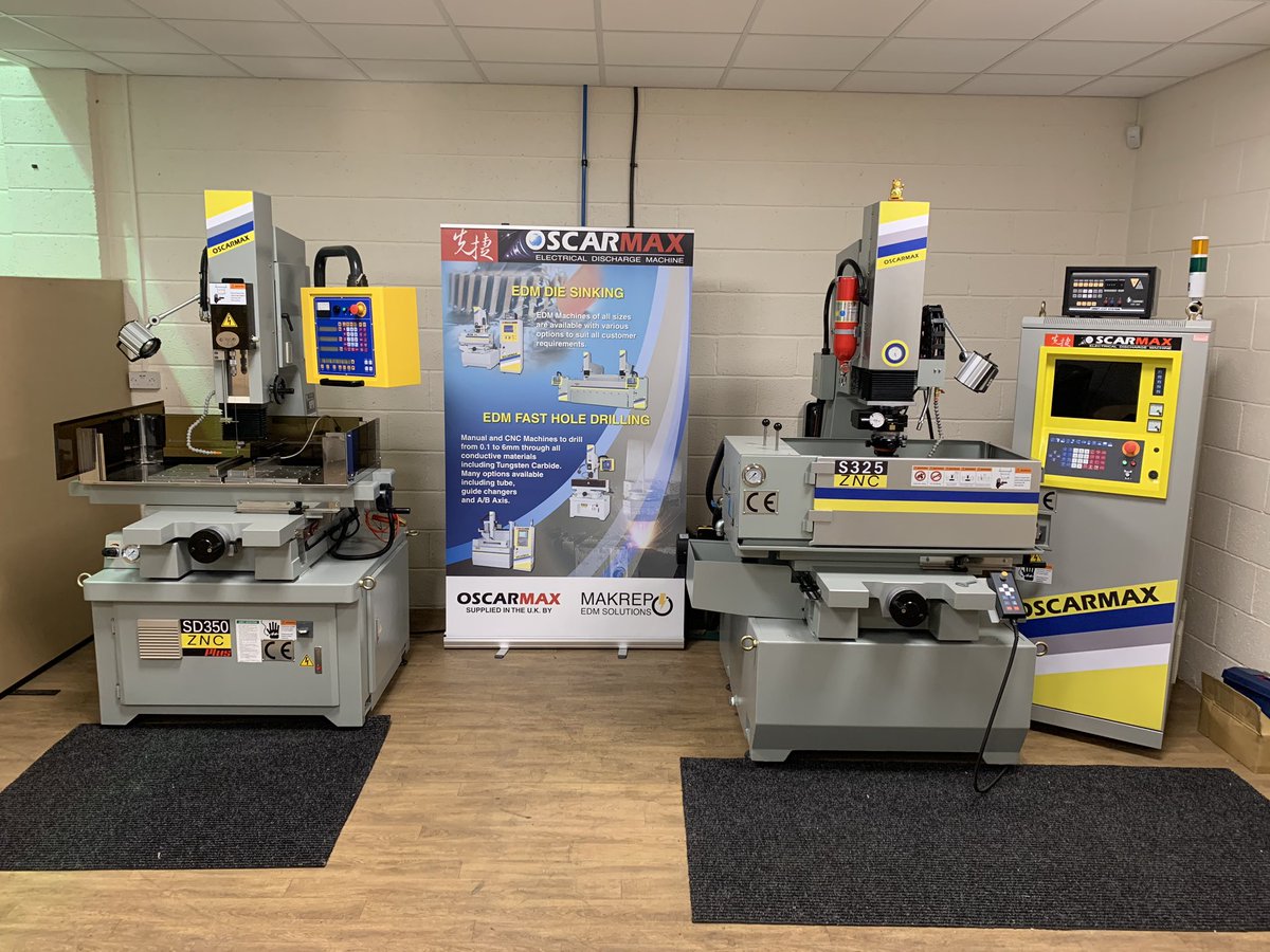 New in, OSCARMAX S325 ZNC Spark Eroder and OSCARMAX SD350 ZNC PLUS Fast Hole Driller. Available for demonstrations at our Gloucester facility.