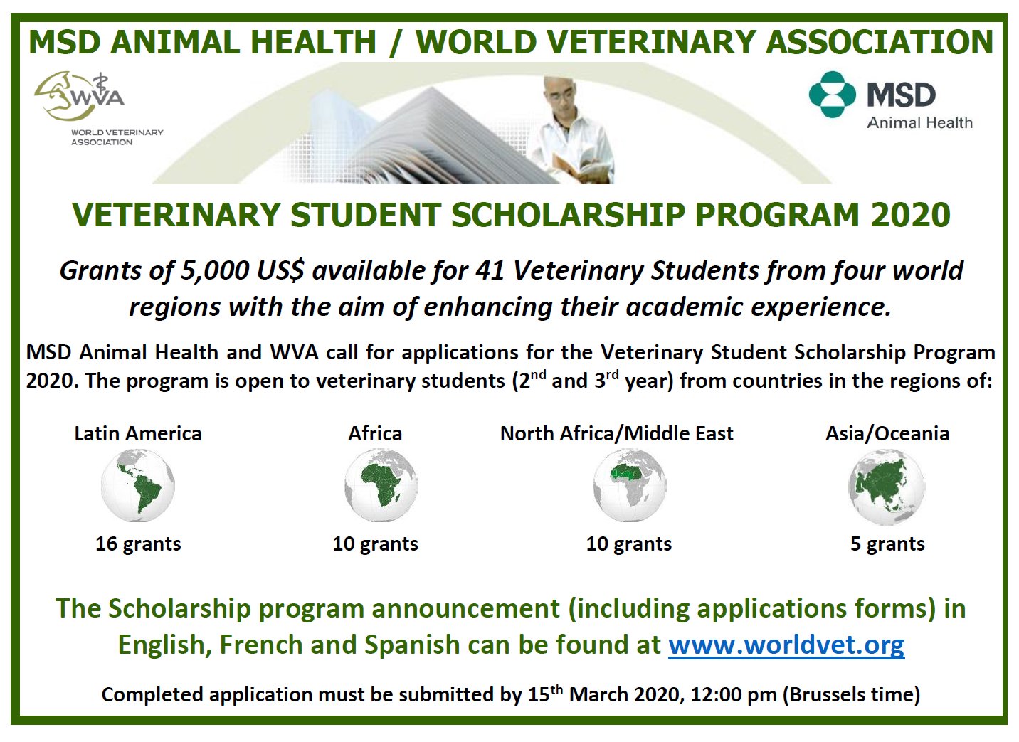 World Veterinary Association on X: &ldquo;MSD ANIMAL HEALTH/WVA 