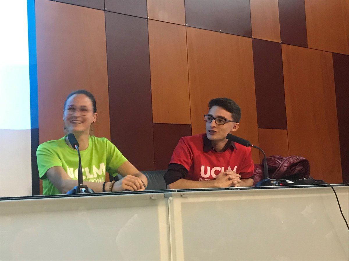 ORITOLEDO's tweet photo. Queremos agradecer la participación de nuestros Erasmus+ Roberto Rosendo y Enrique López, nuestros incoming de Argentenia e Italia, Lautaro y Evi, a Victoria Guadamillas del CEL y a Cesarela de Rumanía en la III Semana Internacional del campus de Toledo https://t.co/l5Db601MBD