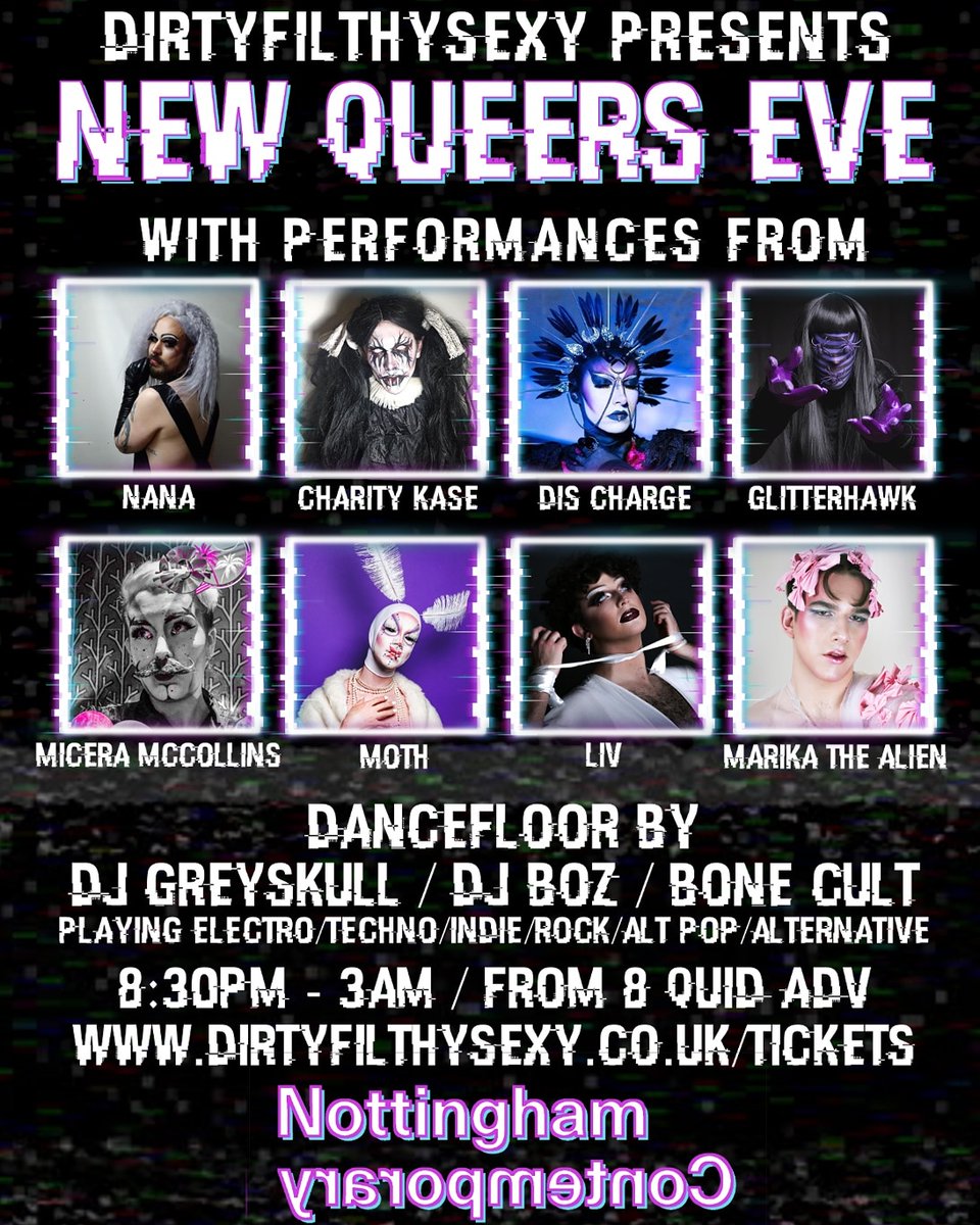 Enjoyed our Hedwig collaboration  with <a href="/Nottm_Contemp/">Nottingham Contemporary</a> last night? Loved the drag performances? Our next event is NYE and we have some of the best UK drag performers along with DJs until 3am! Tickets available from dirtyfilthysexy.co.uk/tickets