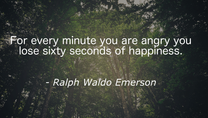 ZoeJGoode's tweet photo. 'For every minute you are angry you lose sixty seconds of happiness. - Ralph Waldo Emerson #ThursdayThoughts #inspiration https://t.co/rKG3u4FZCH