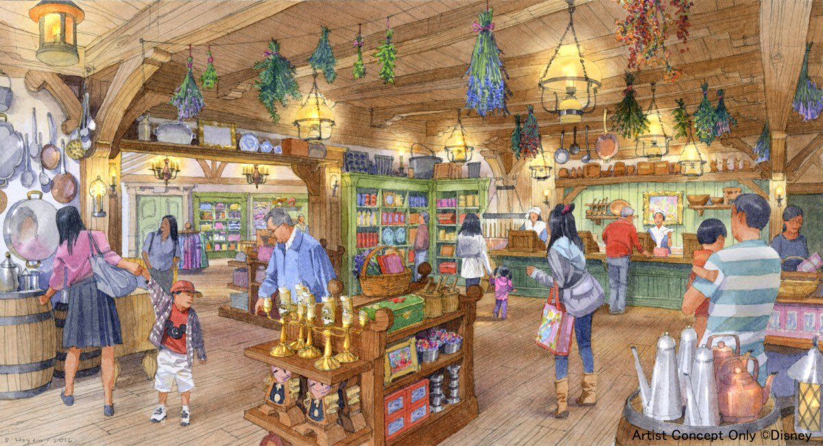 Shunsuke ビレッジショップス は ディズニー映画 美女と野獣 に 登場する村のお店をイメージし ベルが住む村の職人によって 作られた装飾品や小物に囲まれながら買い物を楽しむことが できるショップです T Co Dogstkmclz T Co