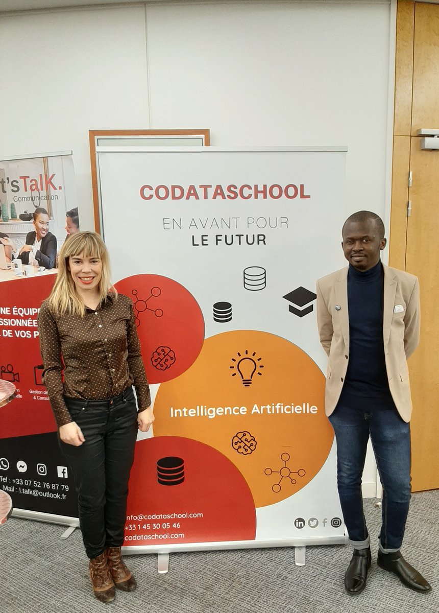 LaureBourgois's tweet photo. #Codataschool participait à #ConnectXSummit organisé par @BacelyYorobi , de très belles rencontres, une session de startup pitch ! #Diversity #Empowerment avec une closing session de #GillesBabinet @digital_ladies https://t.co/VyZ3DcH0bd