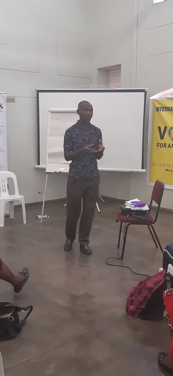 #IVD2019 Mr Paterson a volunteer from Caritas Harare giving a brief summary of his experience in volunteering during the yclone Idai disaster @caritasharare @CAFOD @TendaiMuchada @DadiraiChikwengo